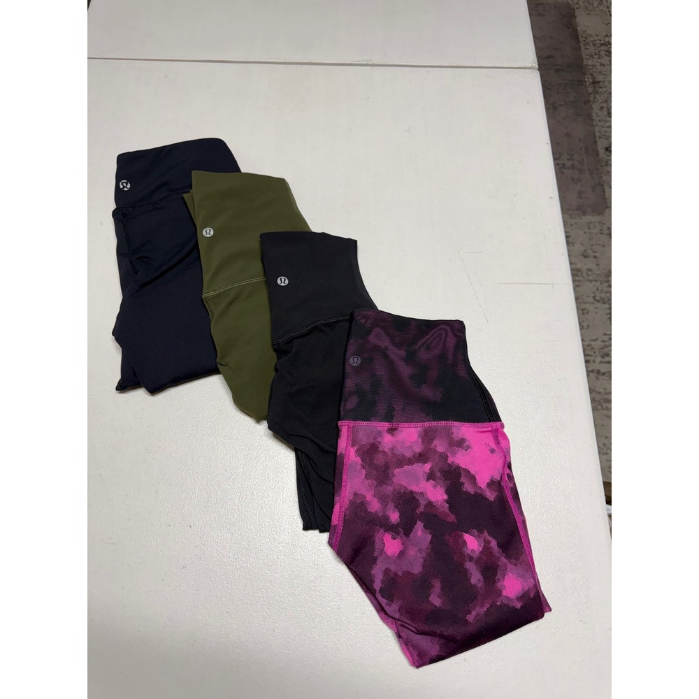 LULULEMON LEGGINGS WOMENS BUNDLE  LOT OF FOUR SIZE 4 0 2